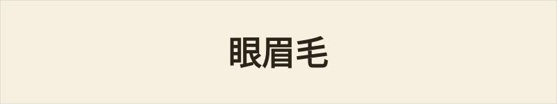 眼眉毛粤语什么意思、例句及详细解释